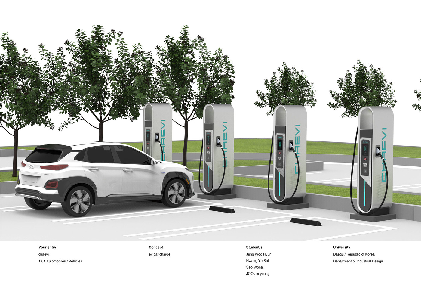 2020 red dot product design award，Chaevi 400kW HPC，Charging station，waterproof，dustproof，automobile，