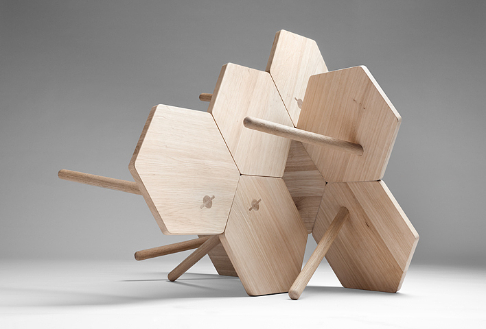 furniture design ，product design，Bench，Splicing，originality，