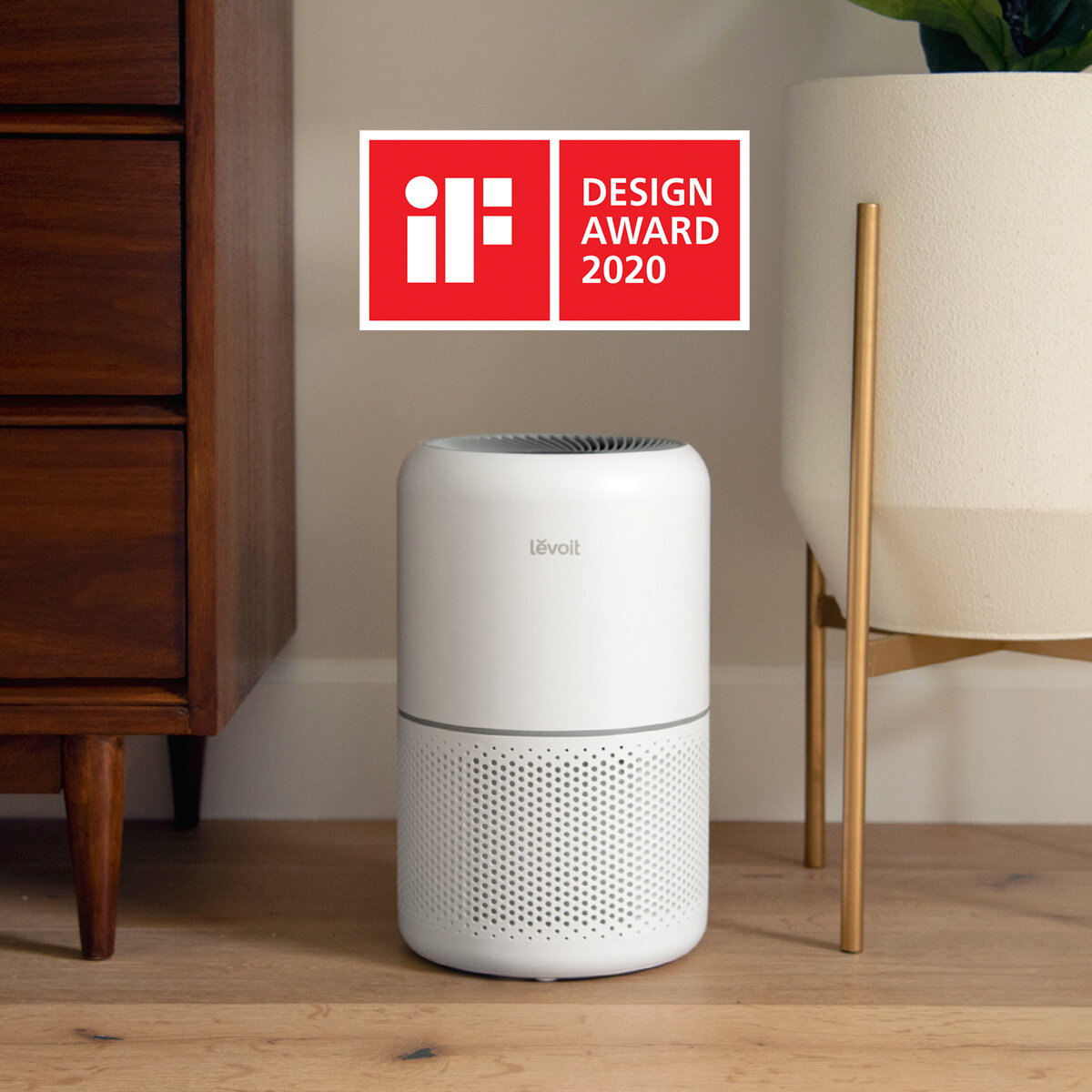 2020 red dot product design award，Levoit Core 300S，air cleaner，led，