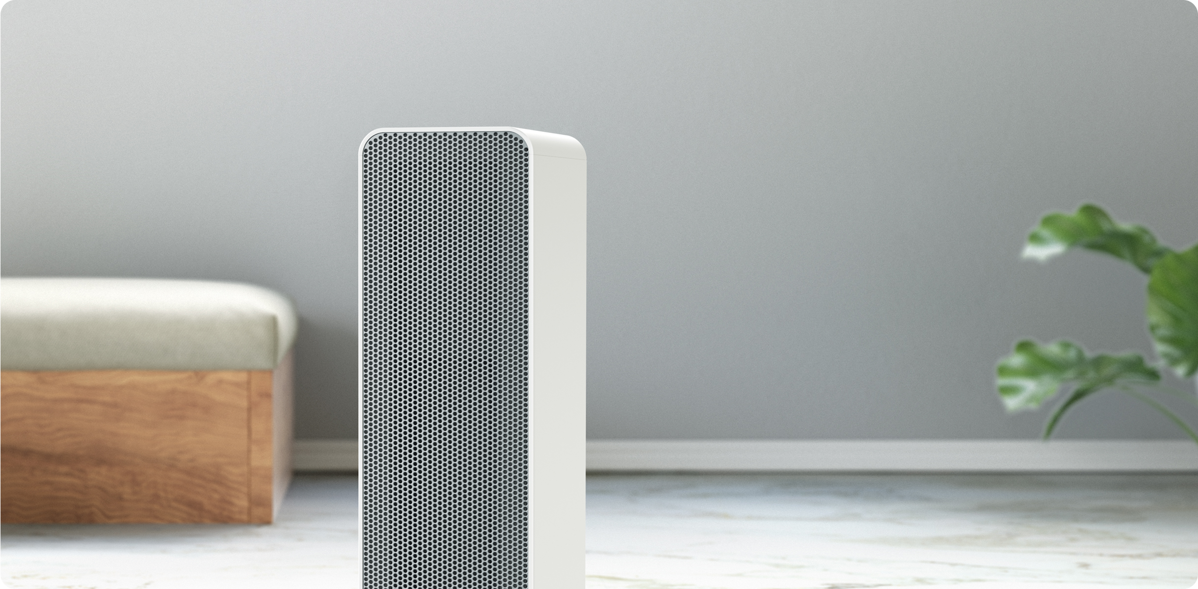 2020 red dot product design award，Smartmi Heating Fan，heating，Air heater，white，intelligence，app，voice，