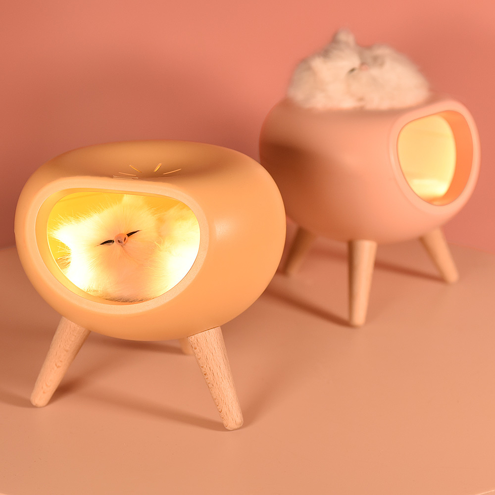 Atmosphere lamp，Night light，Cat house，Bathe in light，