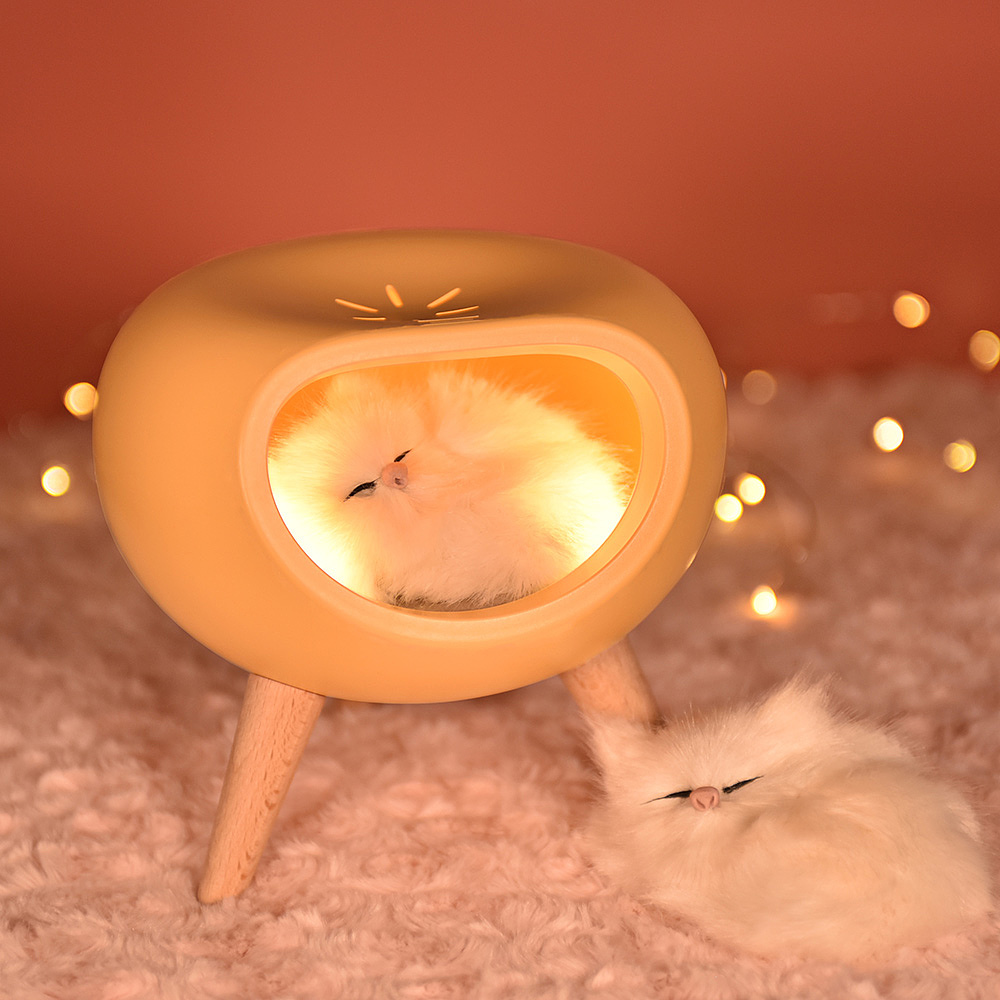 Atmosphere lamp，Night light，Cat house，Bathe in light，