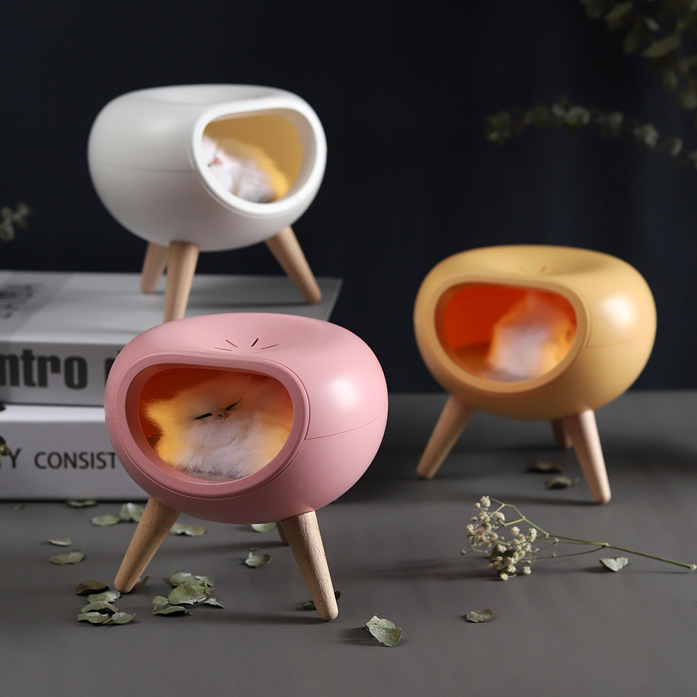 Atmosphere lamp，Night light，Cat house，Bathe in light，