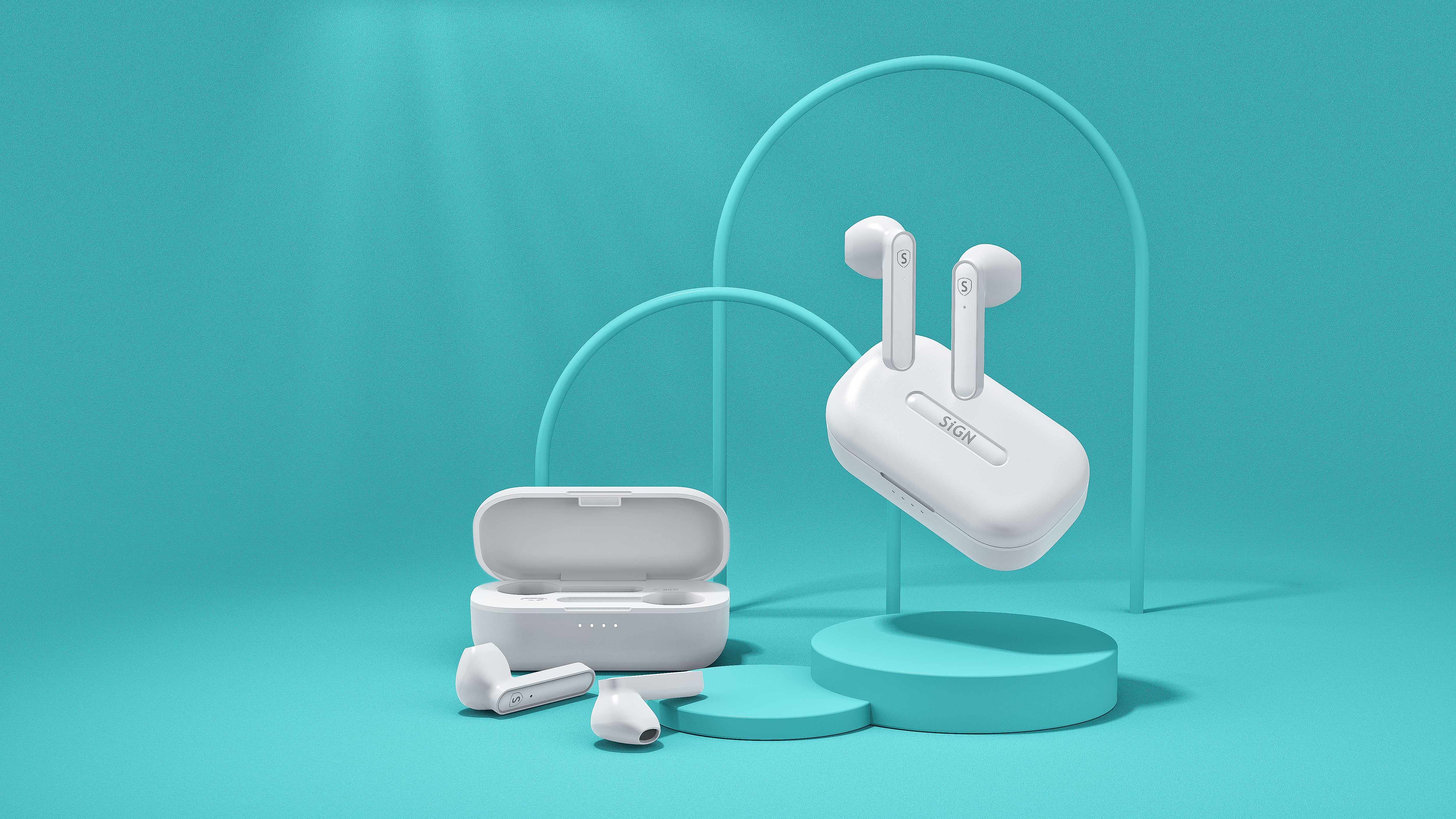 Render，animation，Mobile Accessories，keyshot，product，headset，Mobile phone shell，chip，