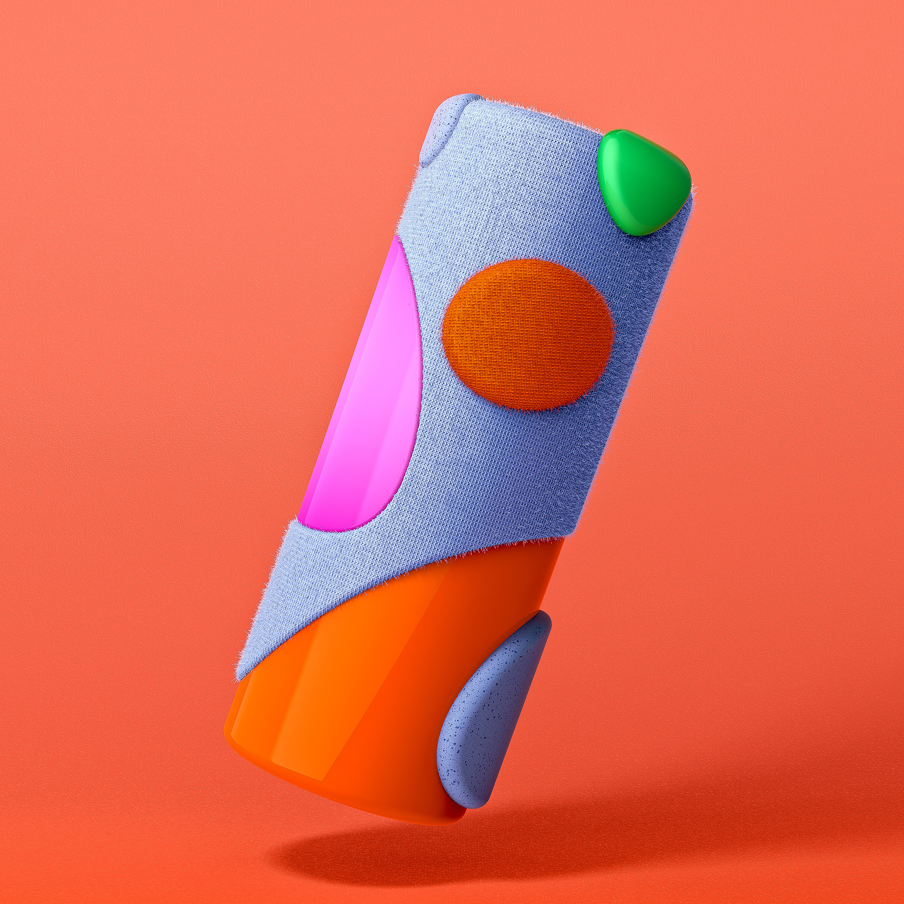 Render，animation，Mobile Accessories，keyshot，product，headset，Mobile phone shell，chip，