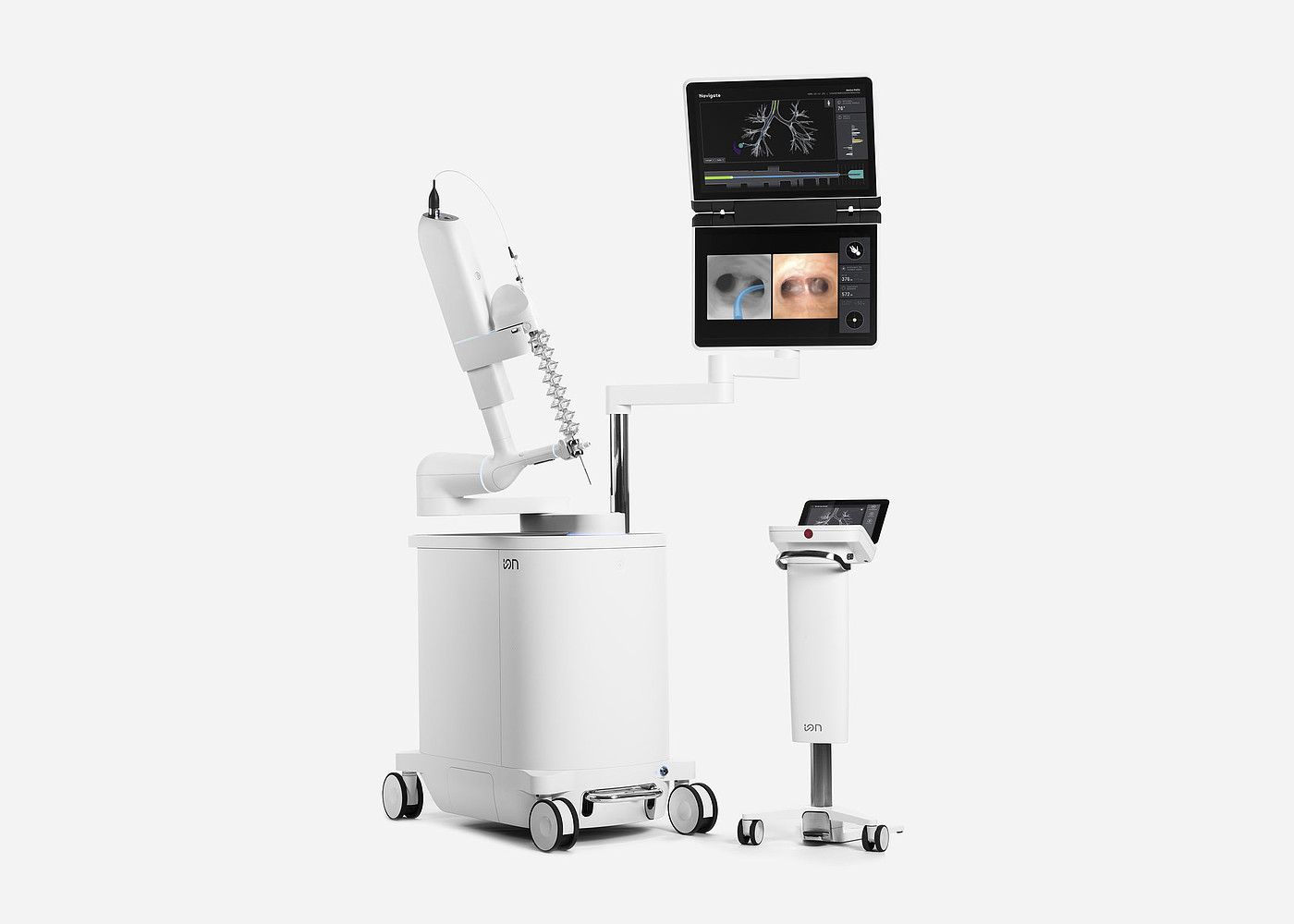 Bronchoscopy robot platform，Ion，Medical equipment，2020 red dot product design award，