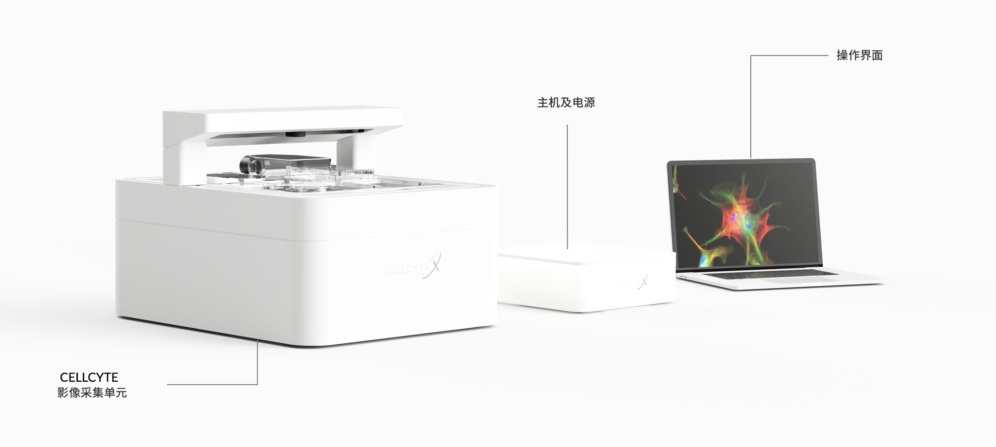 CELLCYTE X，Living cell imaging microscope，Medical equipment，2020 red dot product design award，