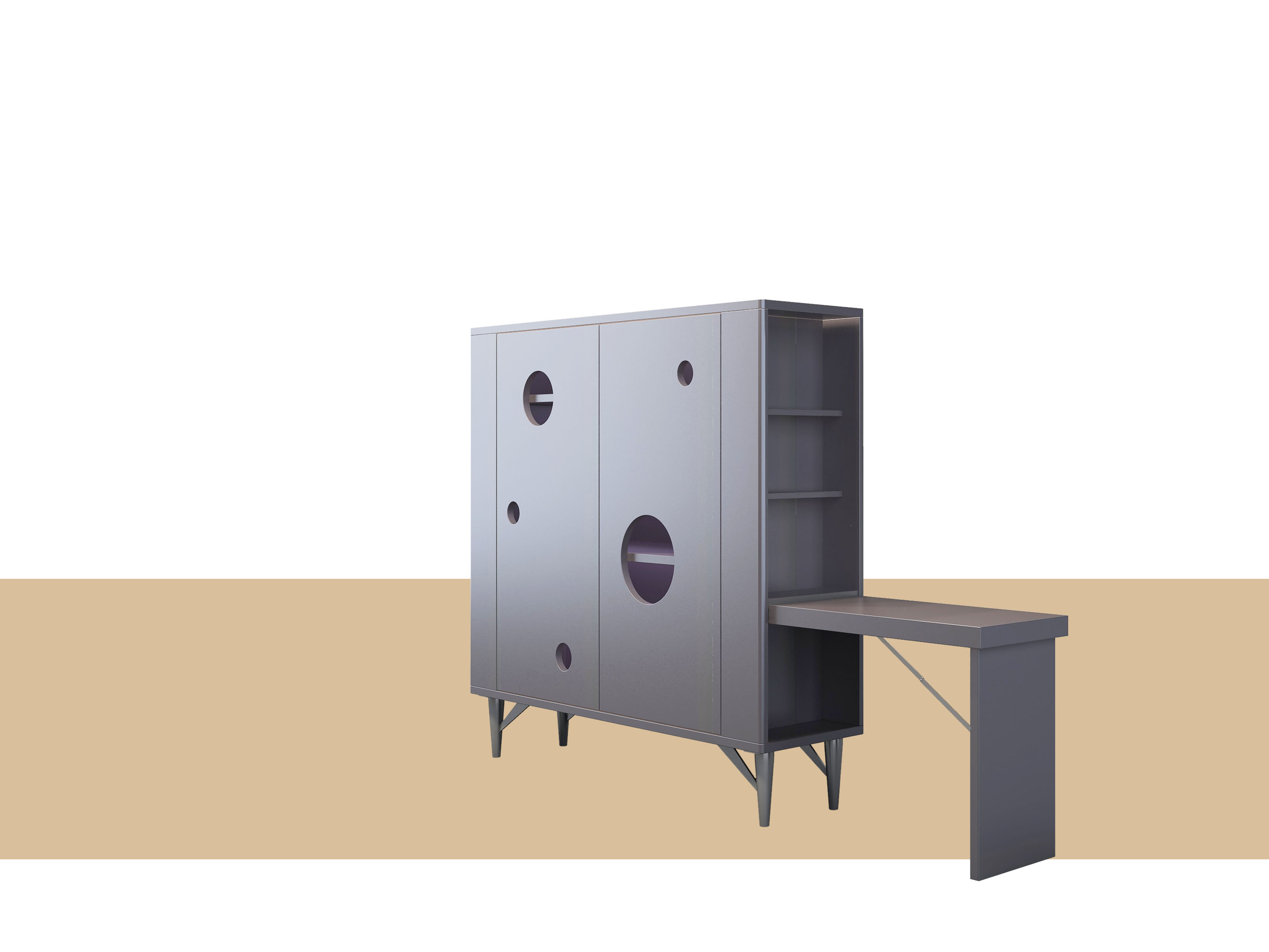 Shoe cabinet，Console Cabinet，starry sky，