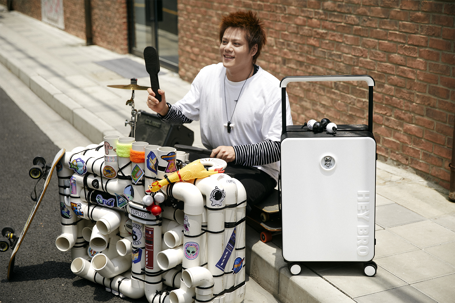 TUPLUS，Tujia，suitcase，trunk，HEYBRO，Iqiyi co branding，Dare to play，