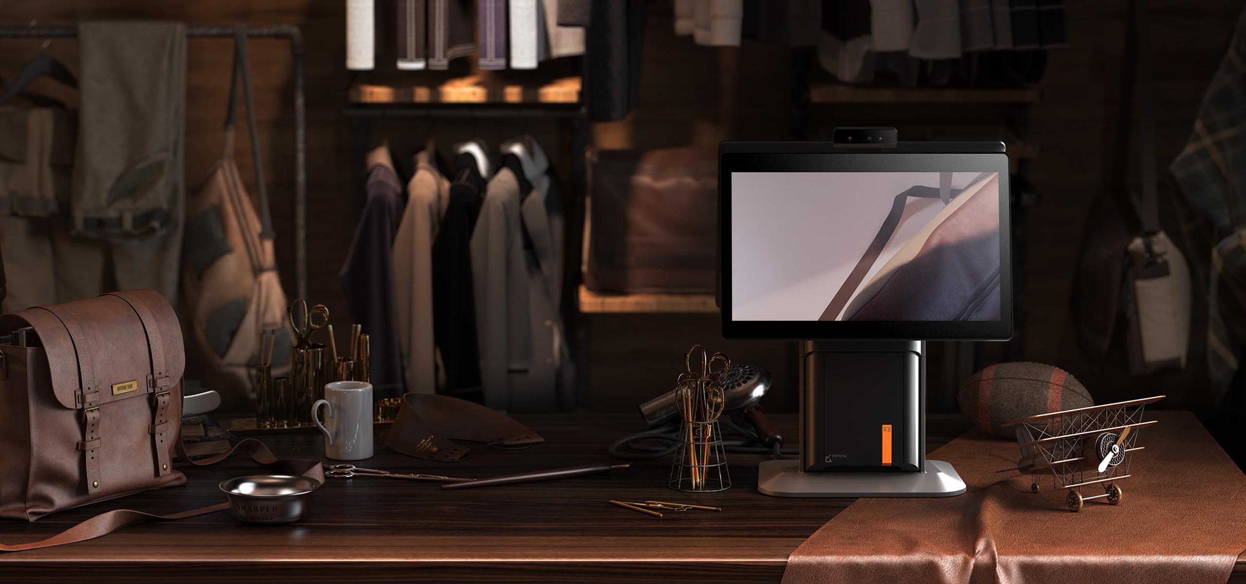 2020 red dot product design award，X2，Aluminium，cash register，Face recognition，payment，