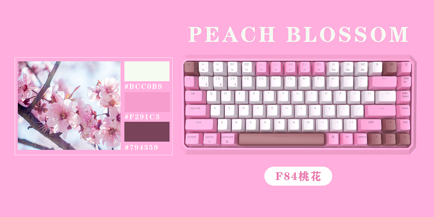 Game peripherals, keyboard, color matching，