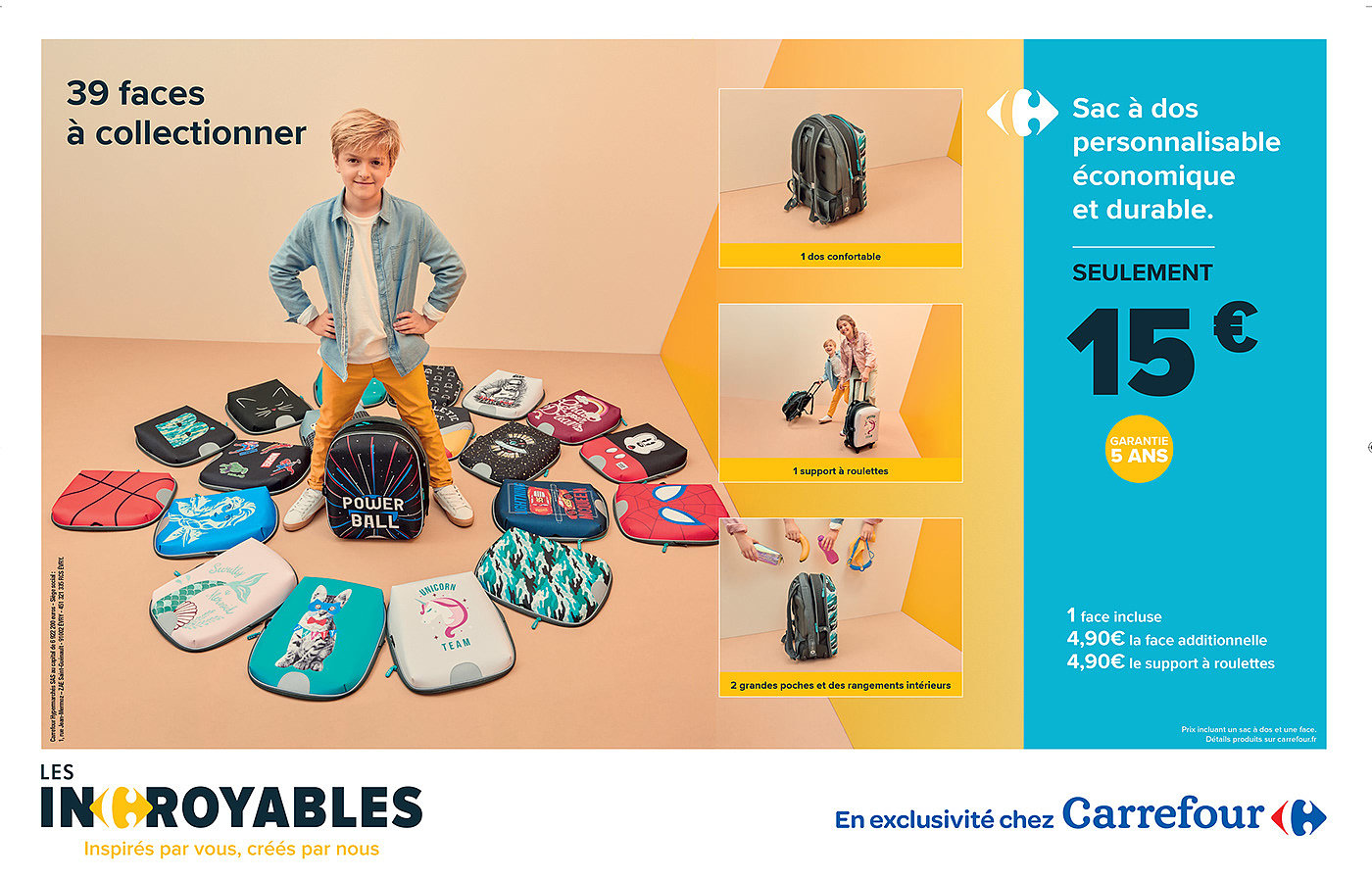 CARREFOUR，Schoolbag design，Hand drawn，