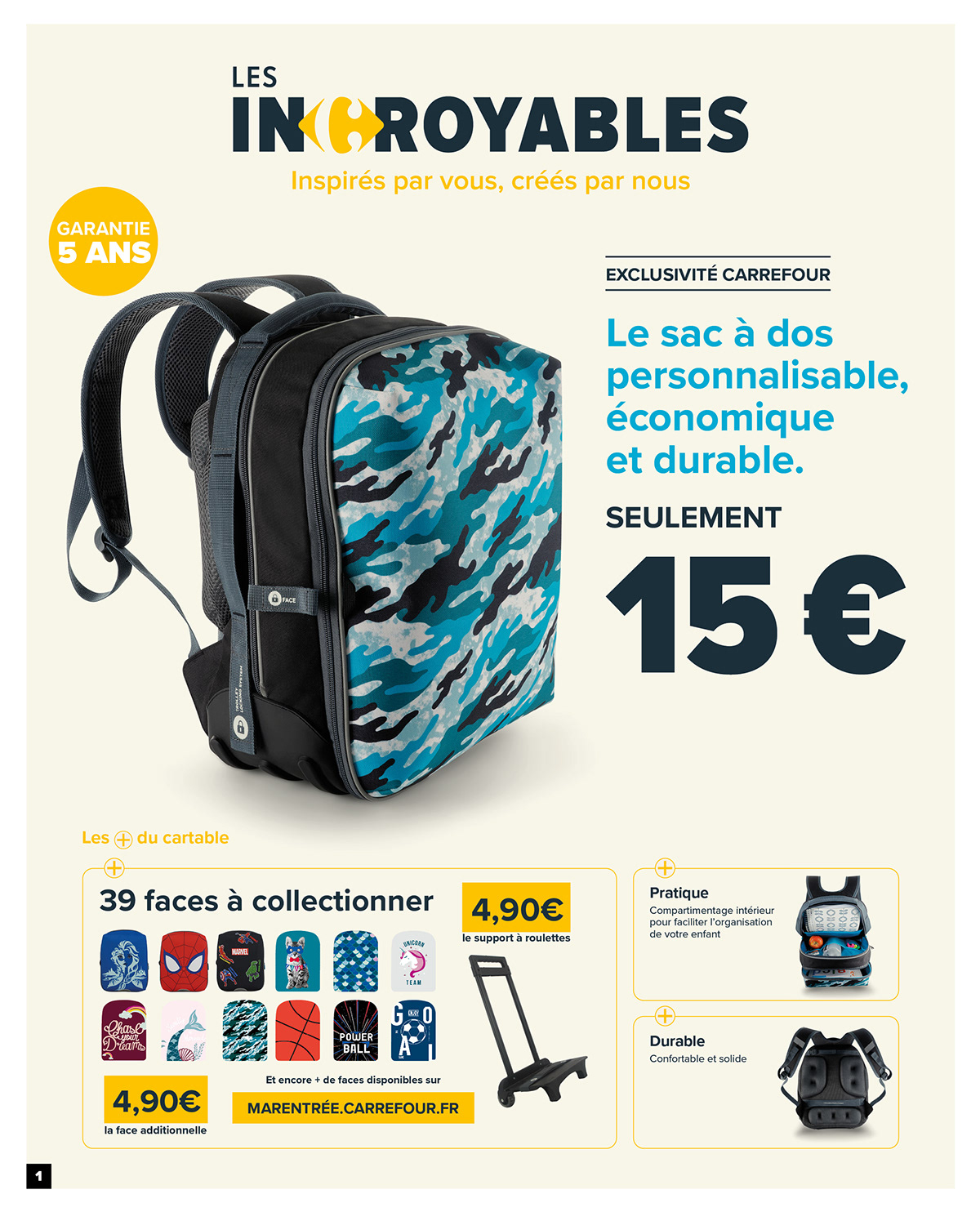 CARREFOUR，Schoolbag design，Hand drawn，