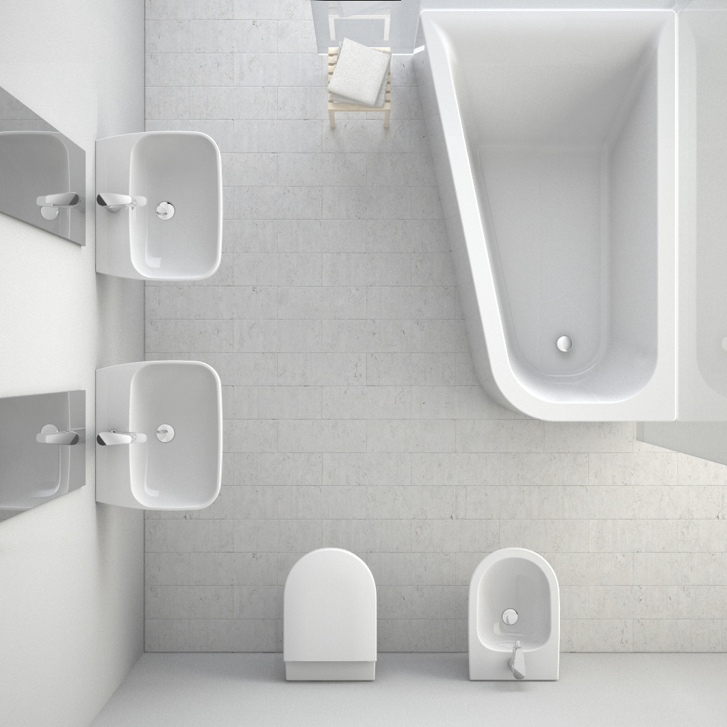 AM.PM Washbasin，Washbasin，white，