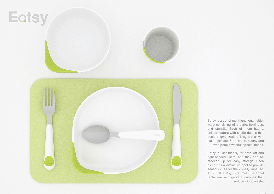 Multifunctional tableware，Eatsy，Inclusiveness，