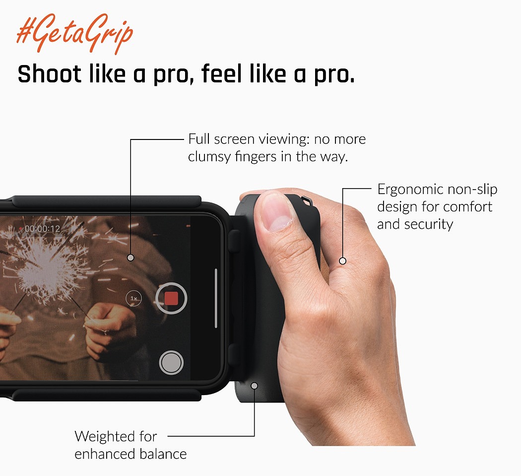 SHIFTCAM PROGRIP，mobile phone，SLR camera，