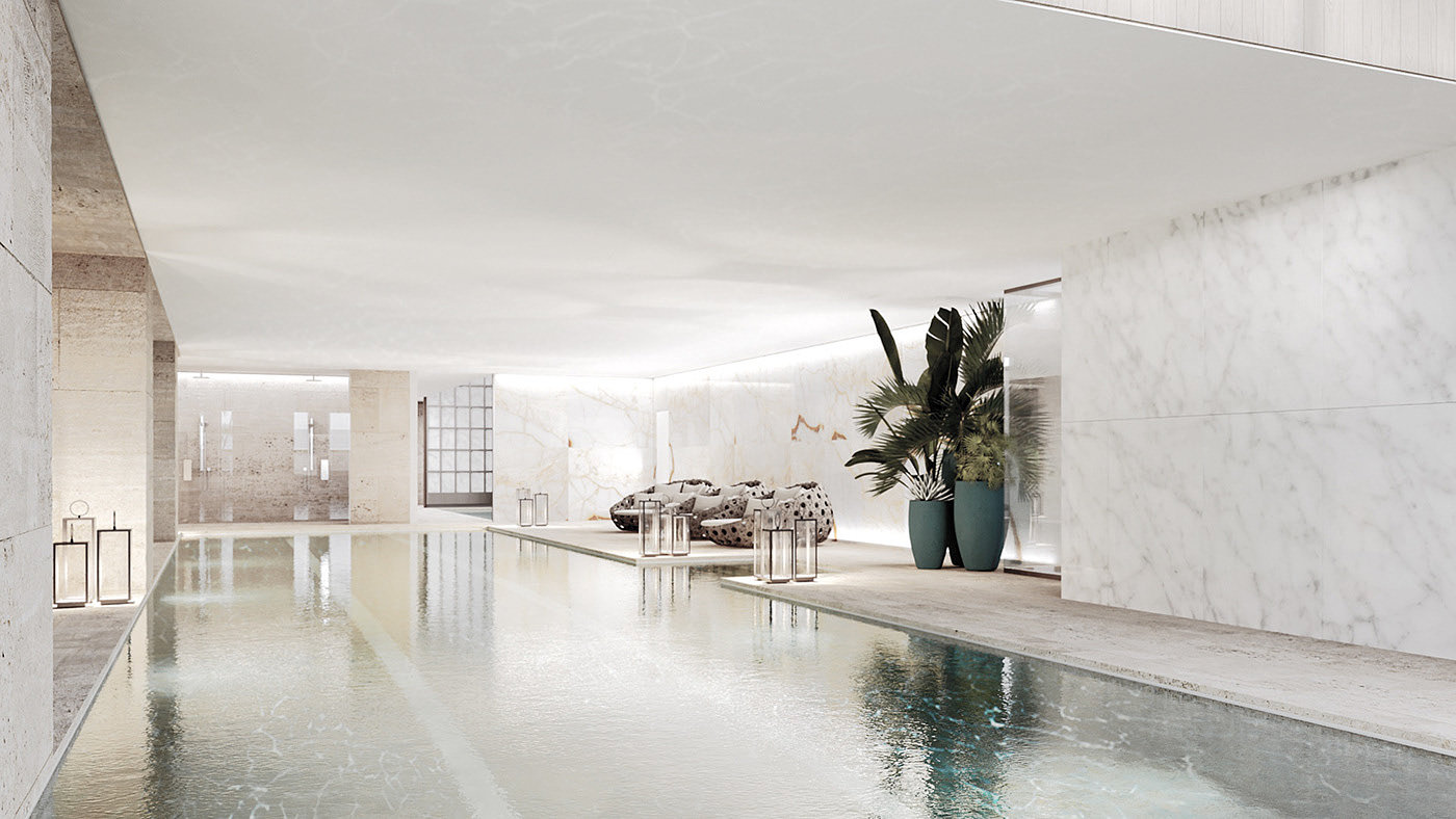 Miami Surfside，residence，Architectural design，Glass，