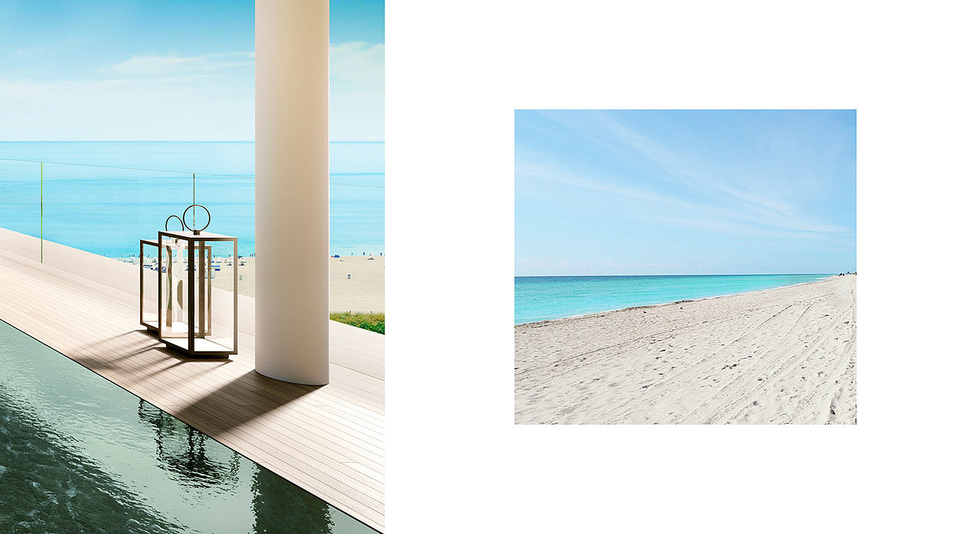 Miami Surfside，住宅，建筑设计，玻璃，