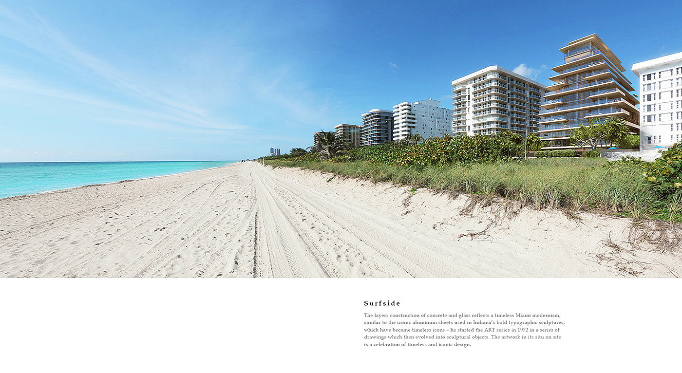 Miami Surfside，住宅，建筑设计，玻璃，