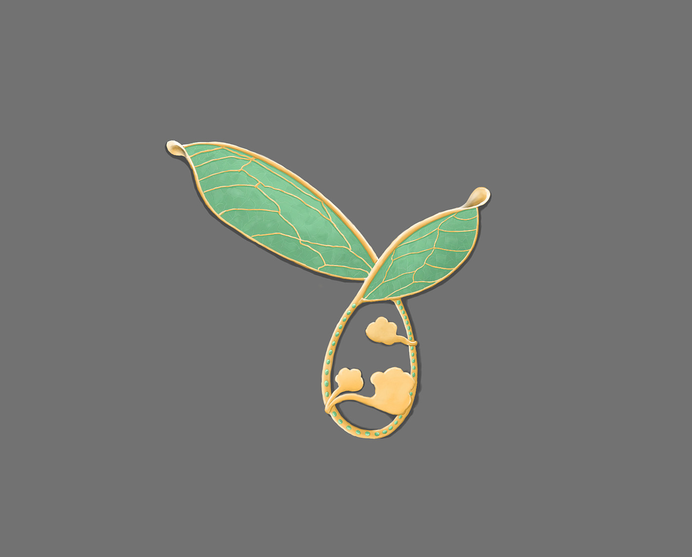 Jewelry Design ，Chinese elements，Pendant，Brooch，Hand drawn，