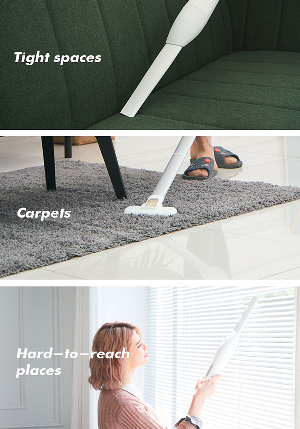 Montanc，Hand held vacuum cleaner，white，
