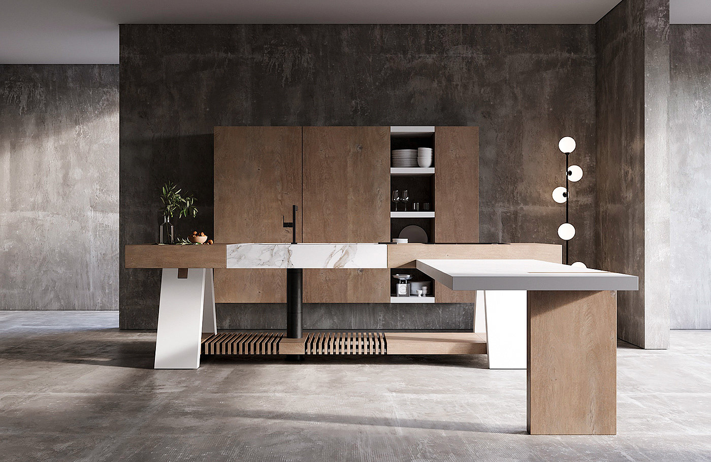 KITCHEN CONCEPT，厨房设计，极简风格，