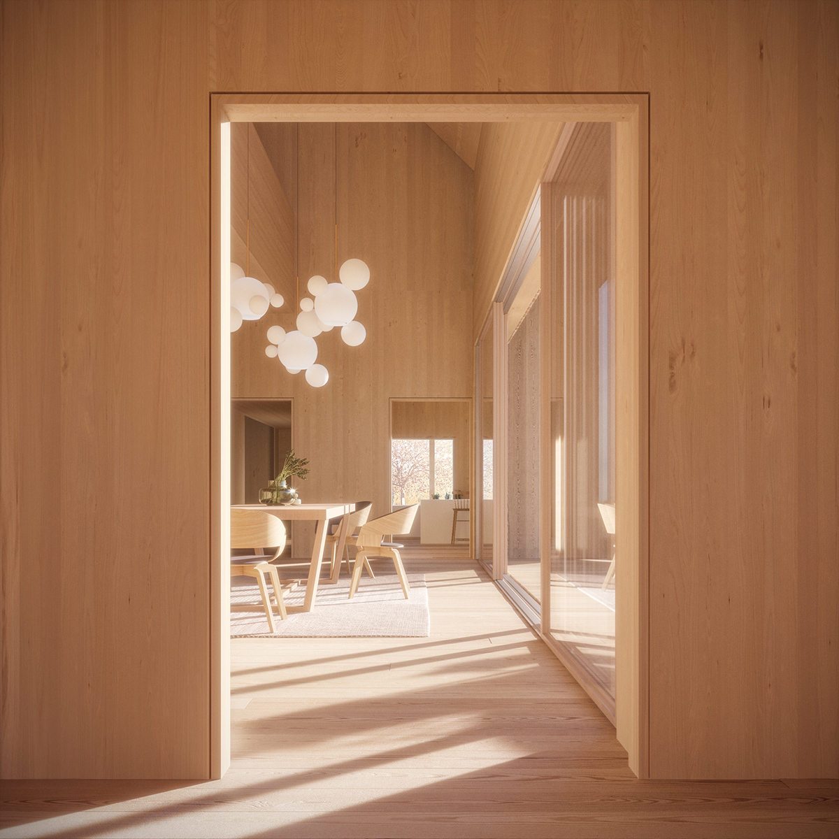 Architecture，residence，indoor，wooden ，