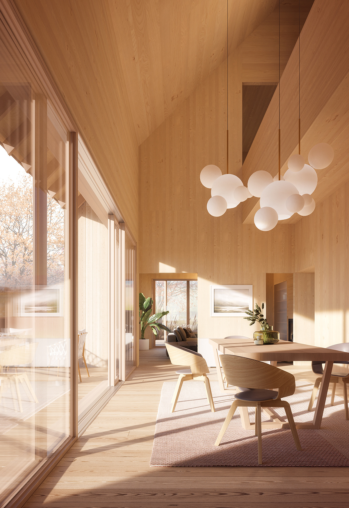 Architecture，residence，indoor，wooden ，