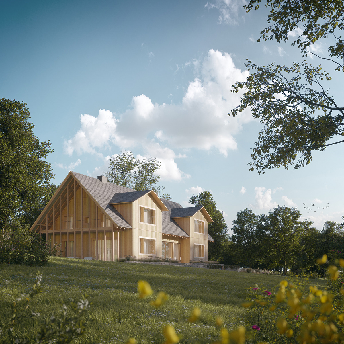 Architecture，residence，indoor，wooden ，