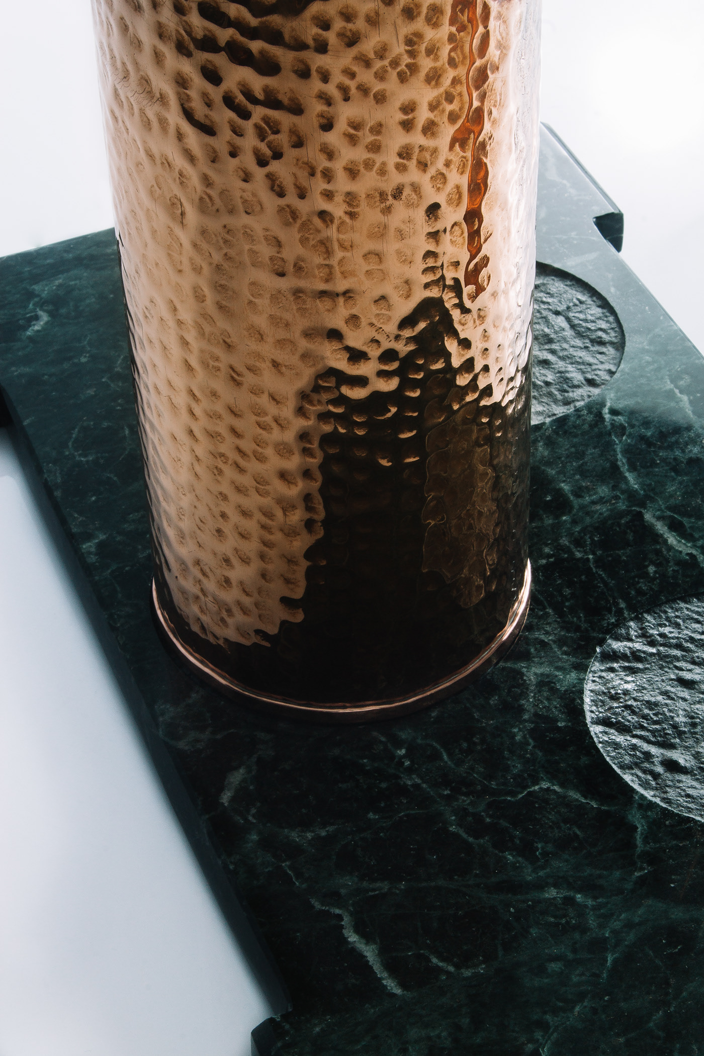 copper，Marble，luxury，Modernism，handicraft，container，