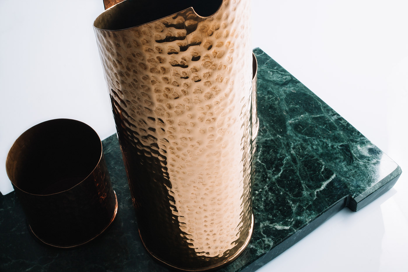 copper，Marble，luxury，Modernism，handicraft，container，