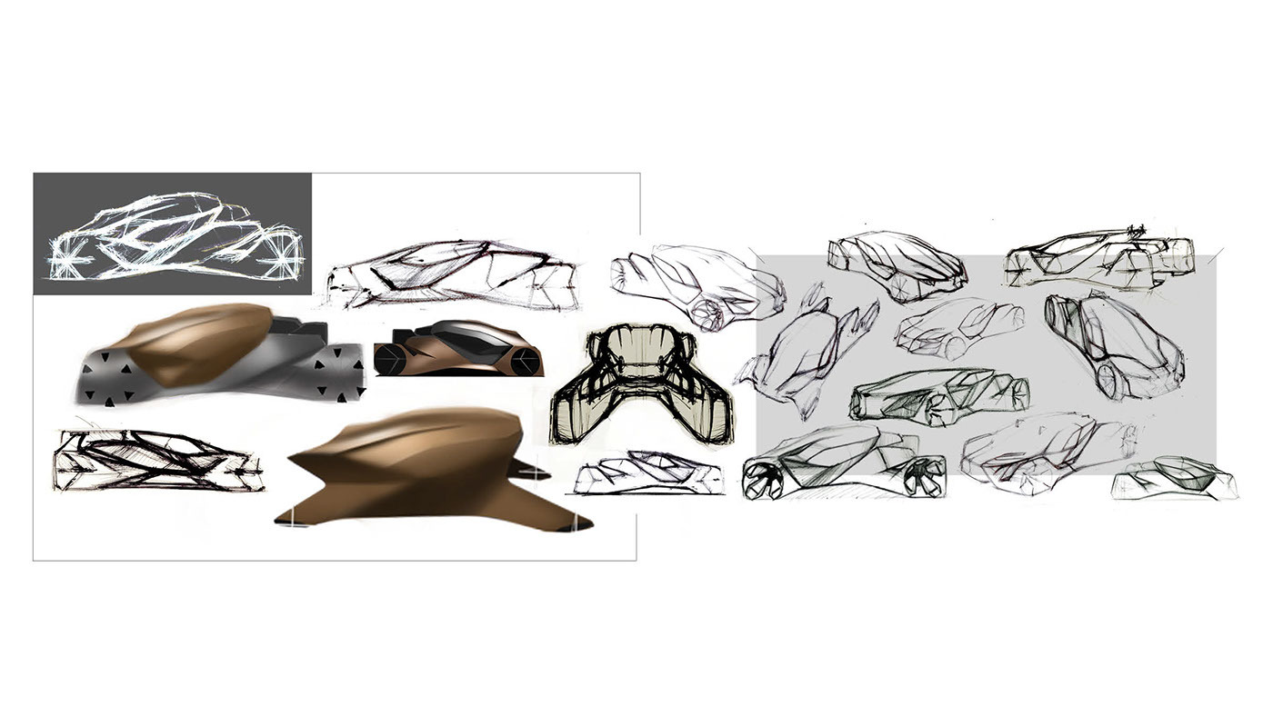 Automatic design，Hand drawn，automobile，product design，industrial design，