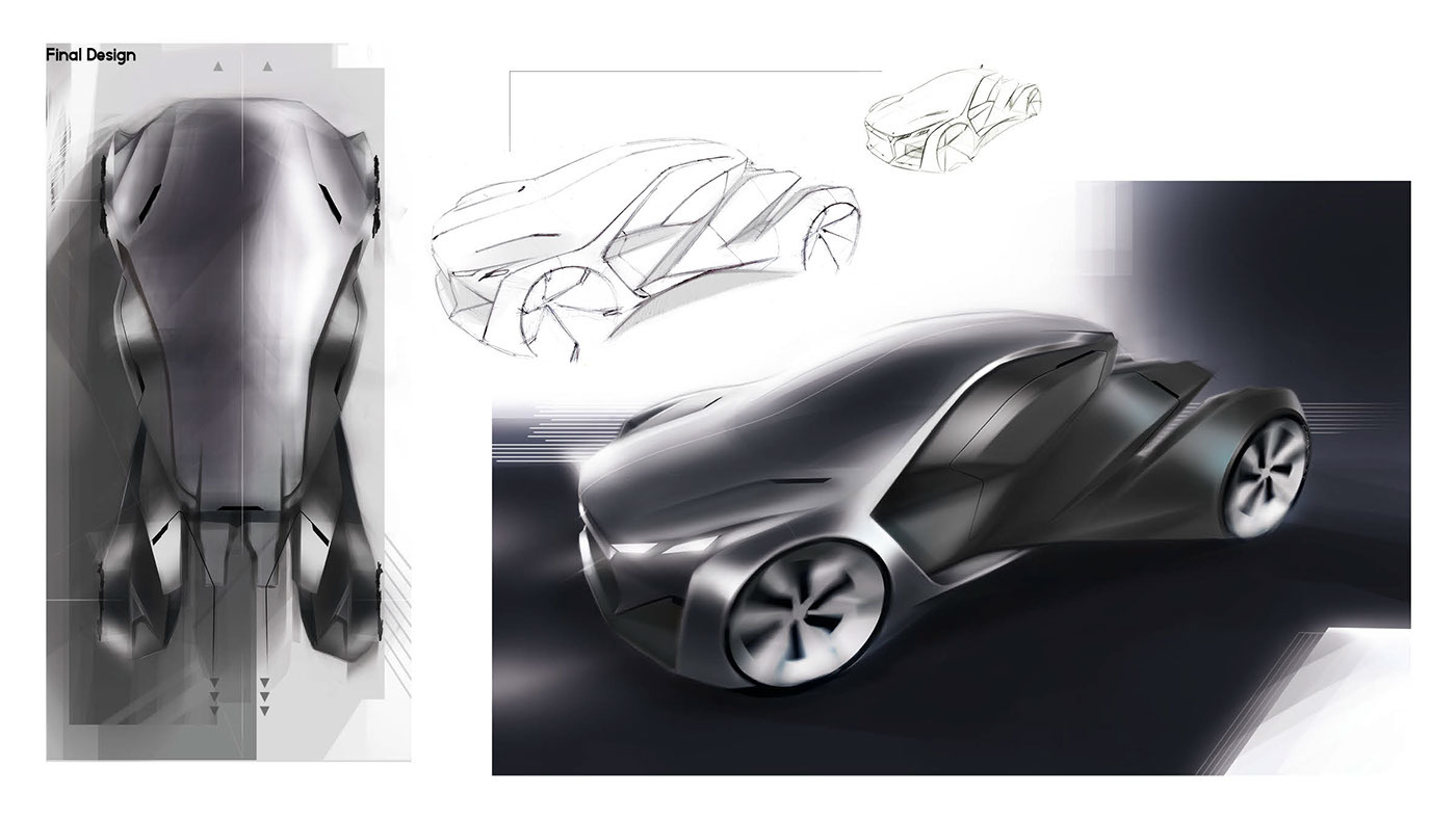 Automatic design，Hand drawn，automobile，product design，industrial design，