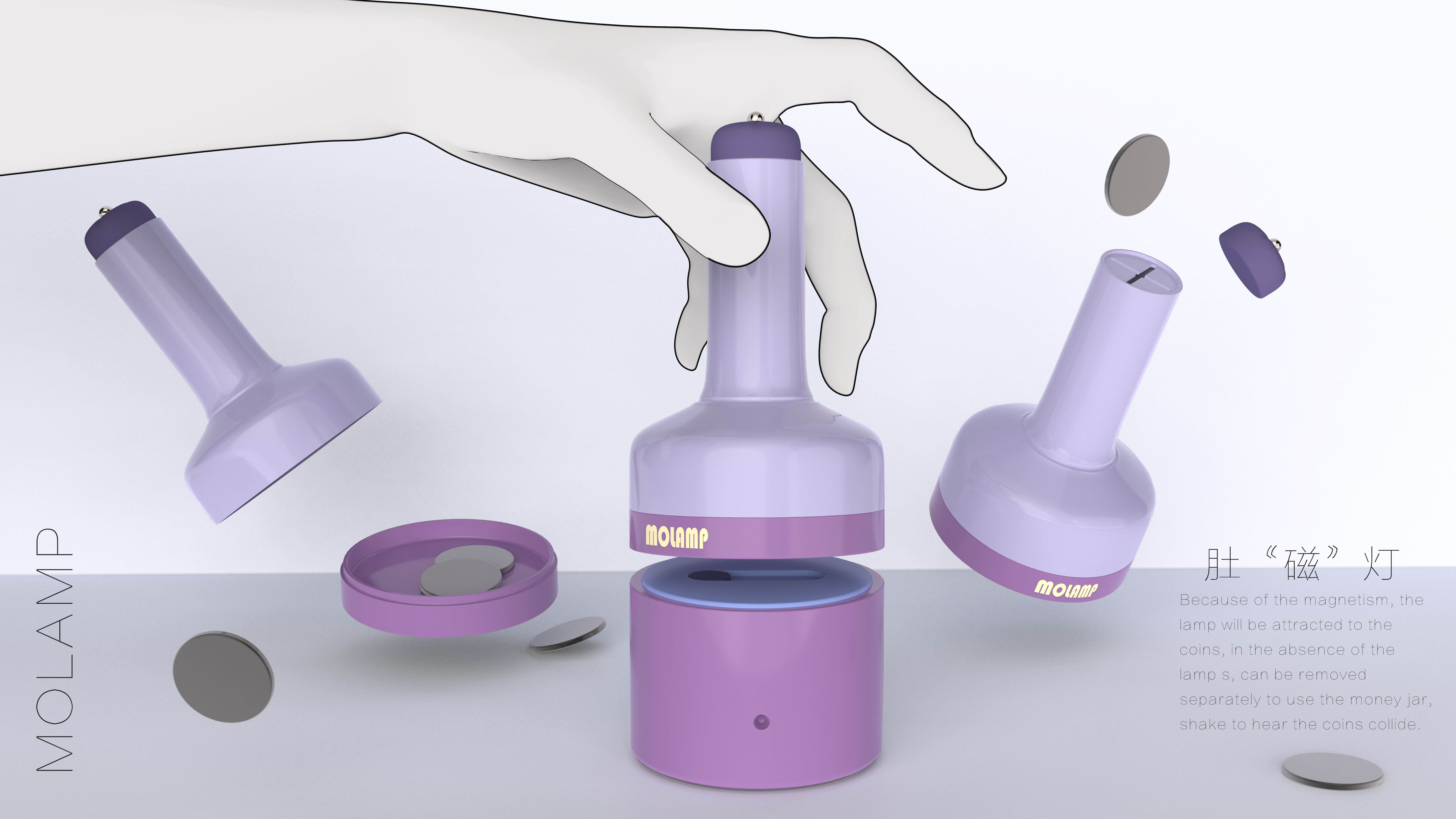 Money pot，lamps and lanterns，multi-function，