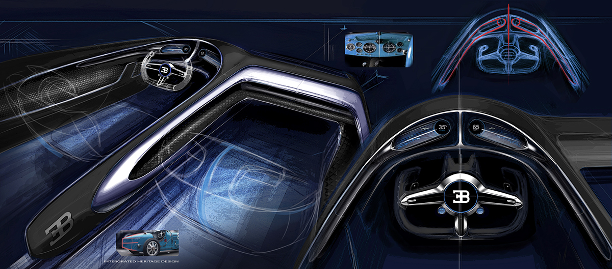 automobile，Hand drawn，Render，