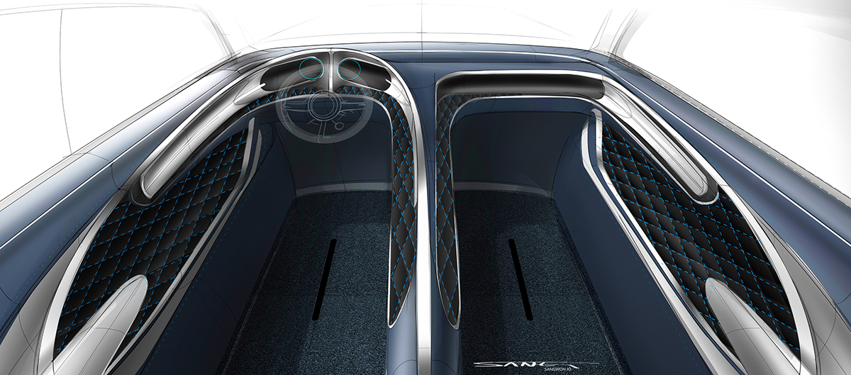 automobile，Hand drawn，Render，