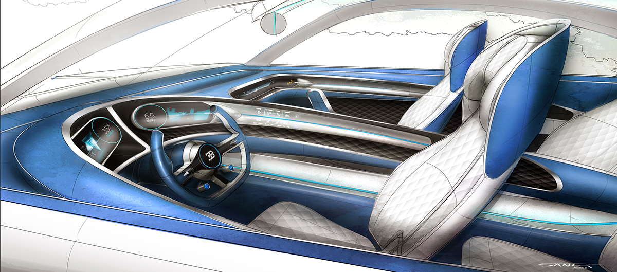 automobile，Hand drawn，Render，