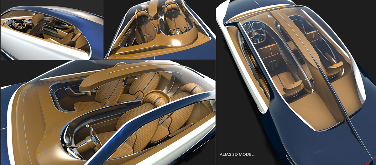 automobile，Hand drawn，Render，