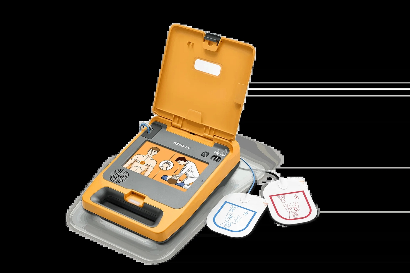 Automatic external defibrillator，BeneHeart C Series，Medical equipment，2020 red dot product design award，