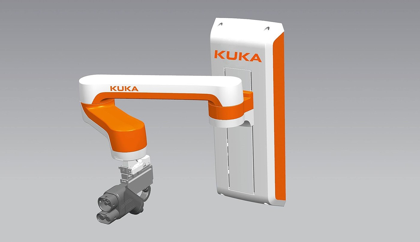 KUKA carla_connect，电动汽车充电机器人，充电设备，2020红点产品设计大奖，