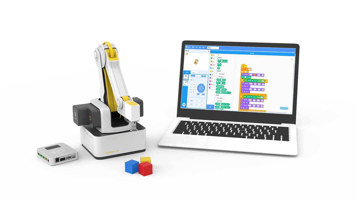 Mechanical arm，DOBOT Magician Lite，artificial intelligence，2020 red dot product design award，