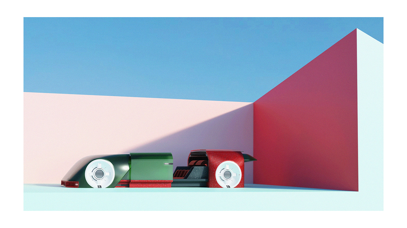 automobile，Hand drawn，concept，Sense of future，