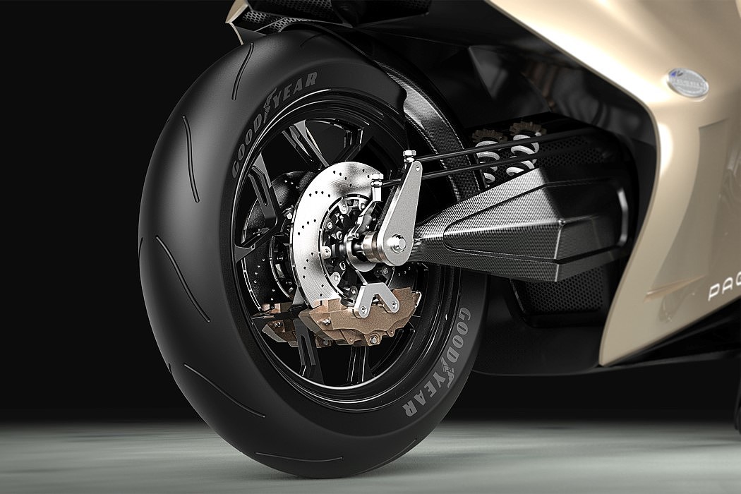 摩托车，概念，一体式，碳钛合金，