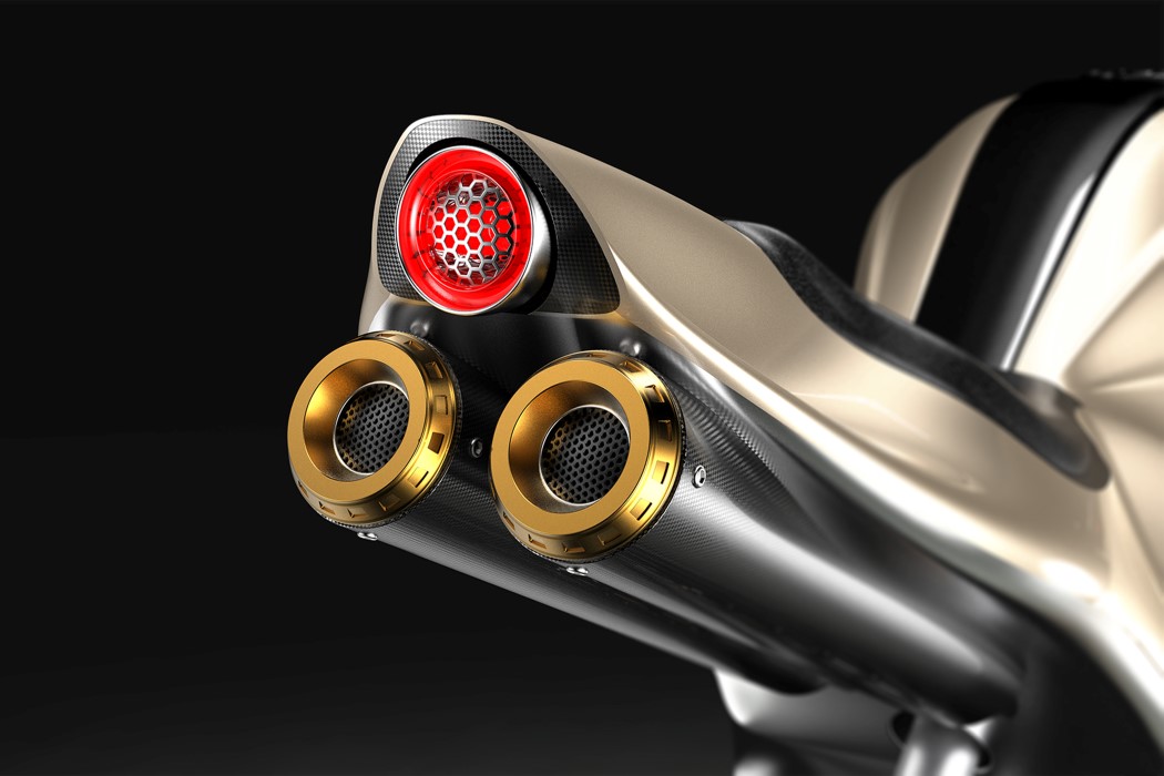 motorcycle，concept，Integrated，Carbon titanium alloy，