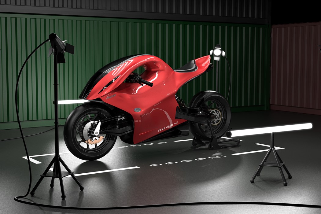 motorcycle，concept，Integrated，Carbon titanium alloy，