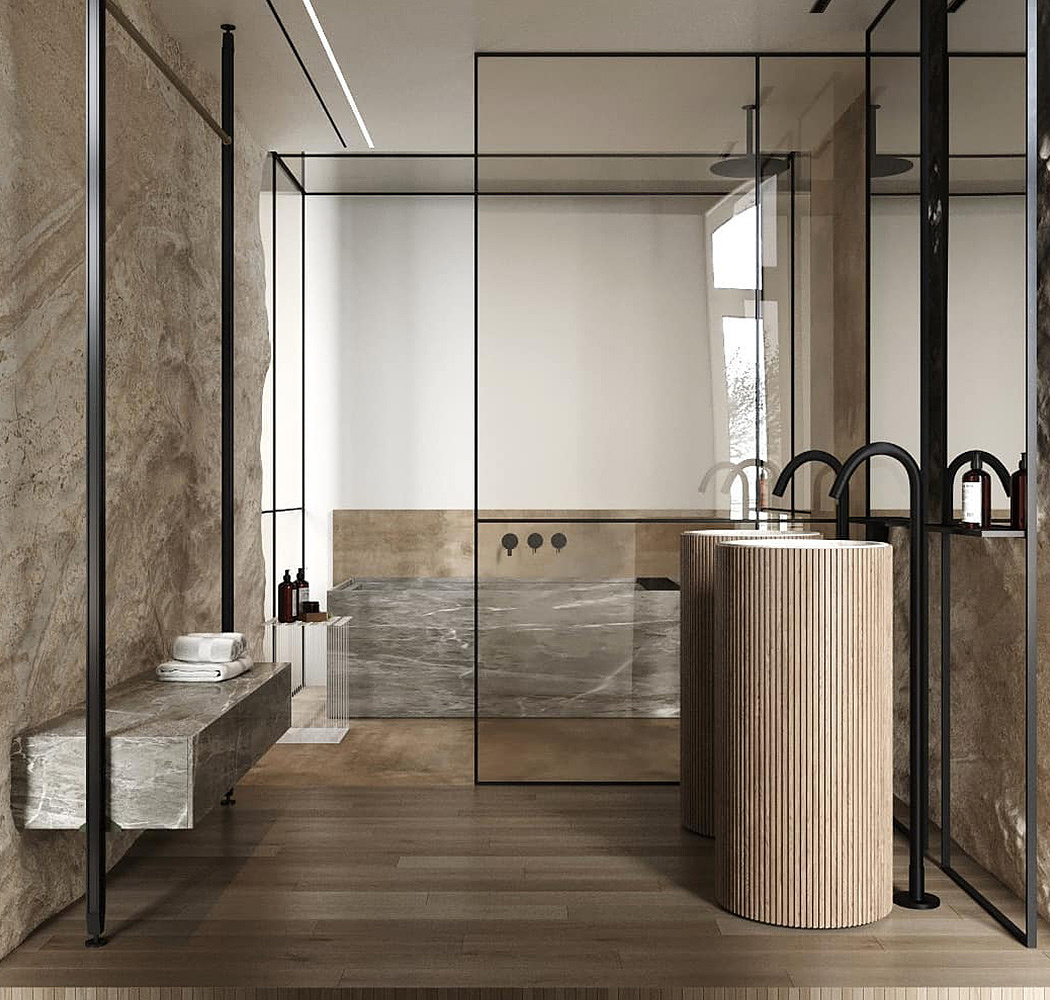 Shower Room，relax，Sense of future，natural，