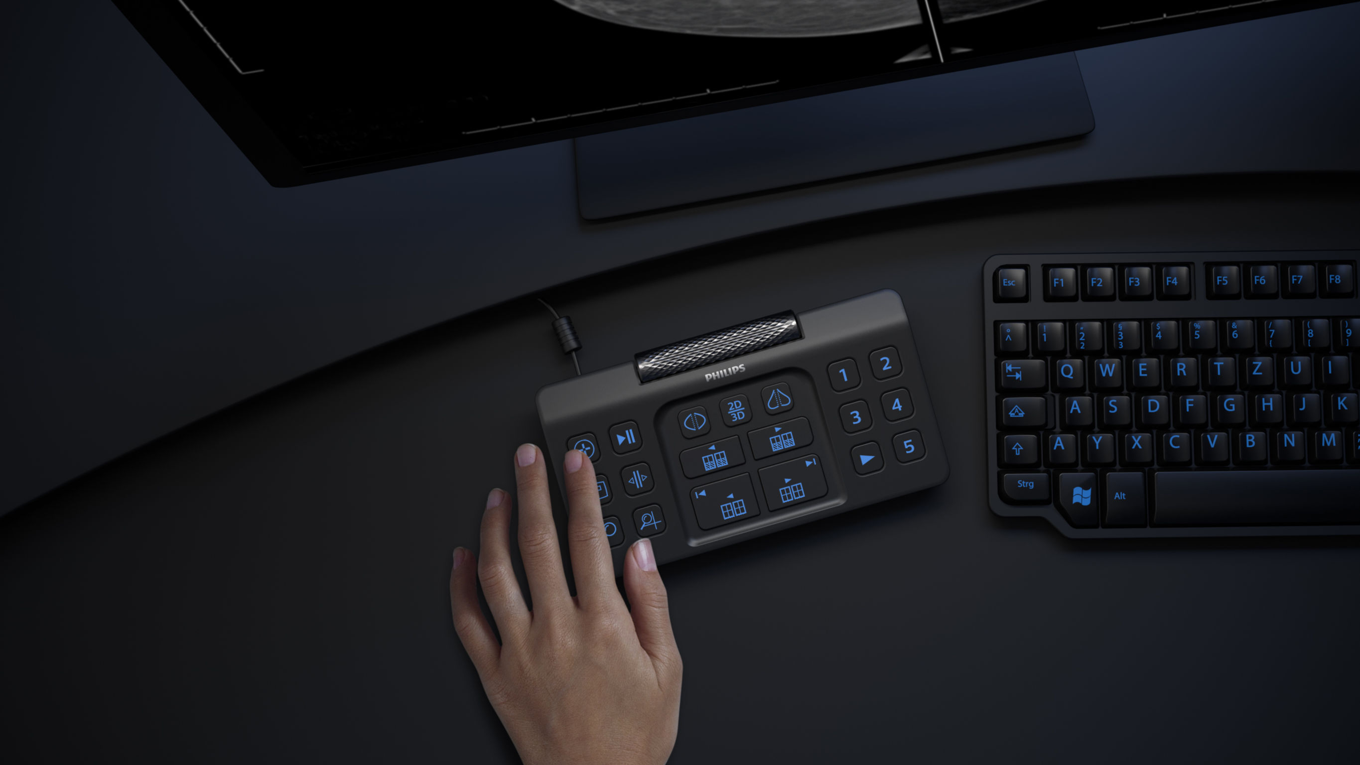 Radiology keyboard，Philips，Medical supplies，2020 red dot product design award，