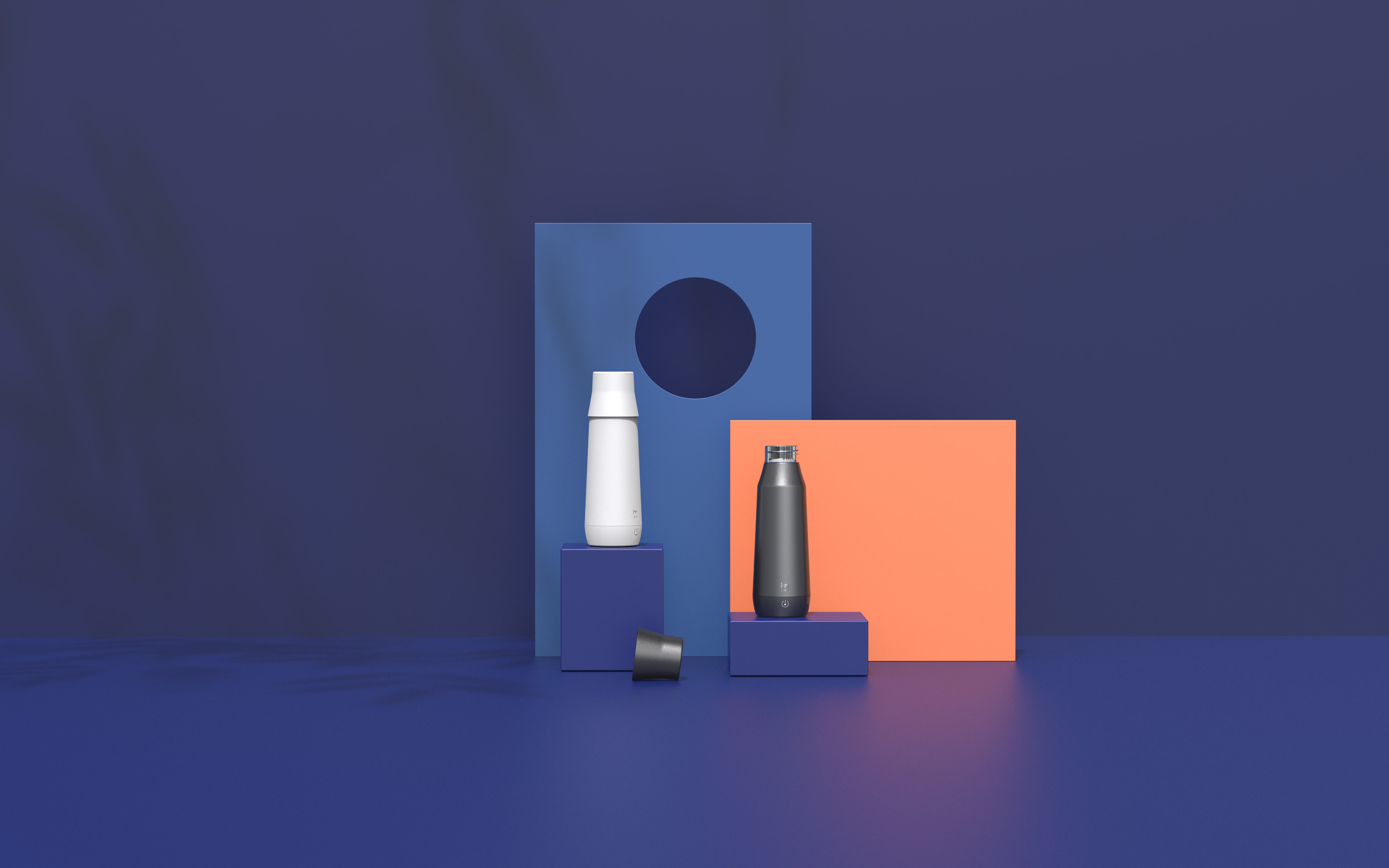 Water cup，Heating cup，Double vacuum，Mobile phone temperature regulation，