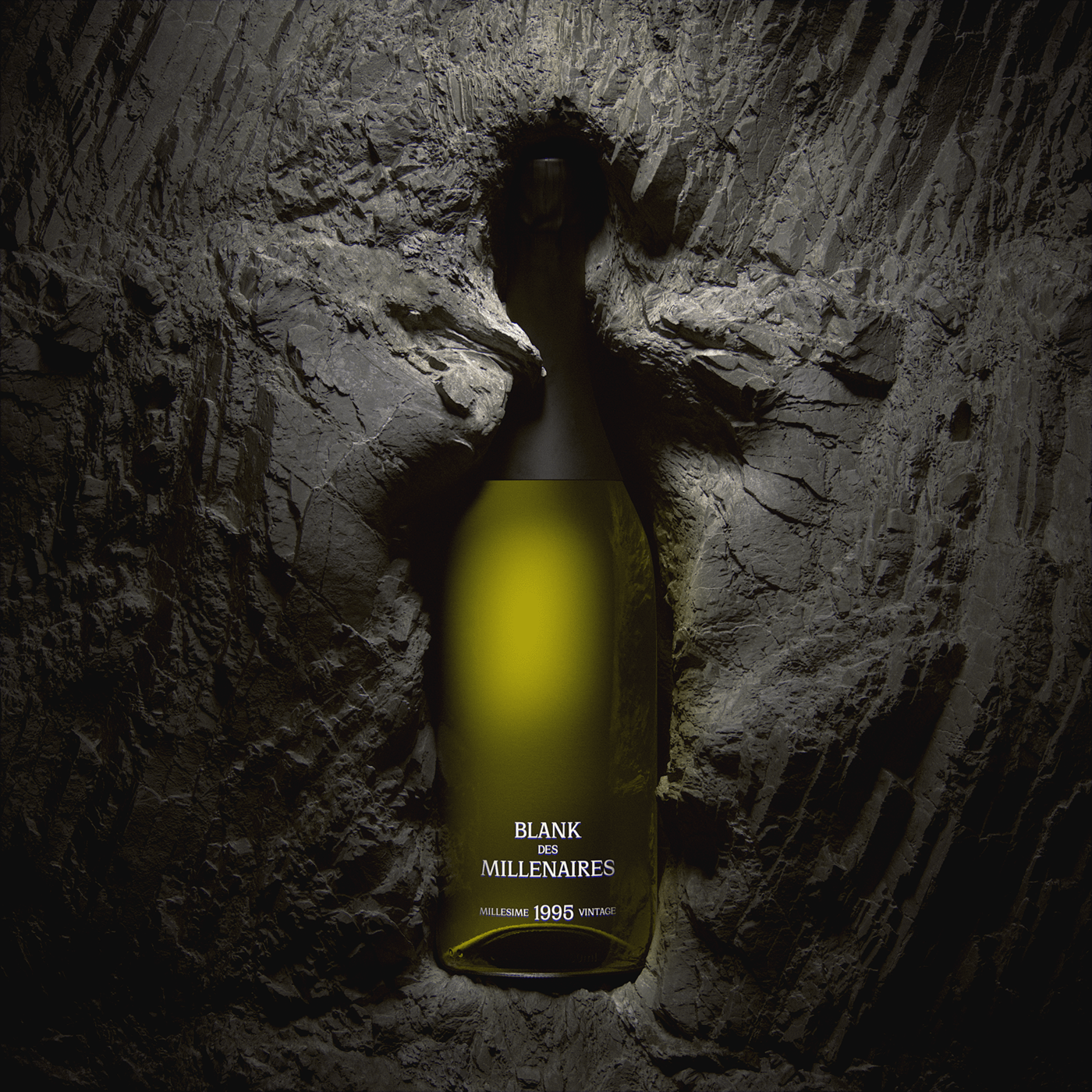 cgi，c4d，Render，The wine bottle，Glass，