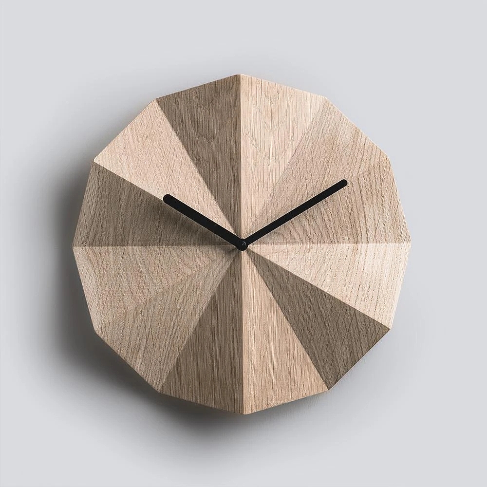 Delta Clock，时钟，木质，日晷，